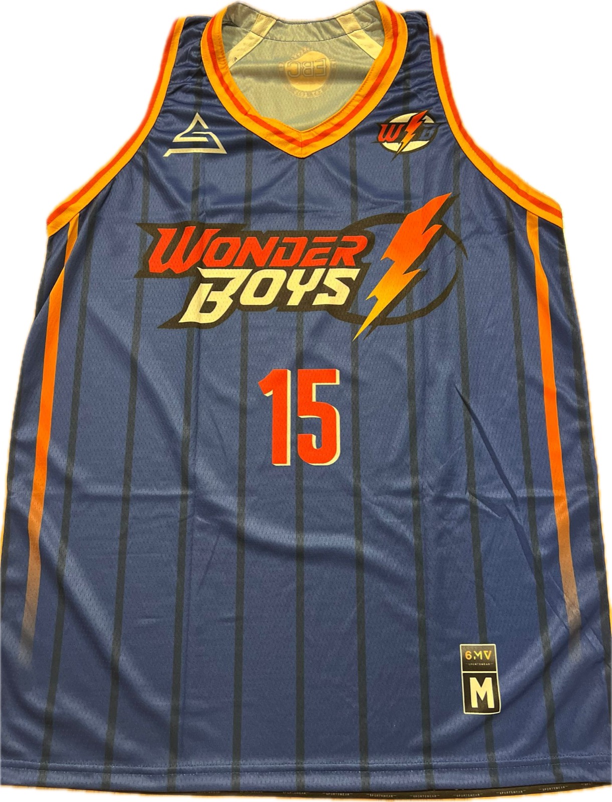 Grey custom jersey front